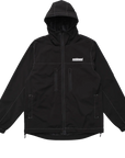 Metalwood Studio Contrast Stitch Rain Shell Jacket Black - ARROW & BEAST
