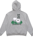 Metalwood Studio Grab Your Balls Hooded Sweatshirt Grey - ARROW & BEAST