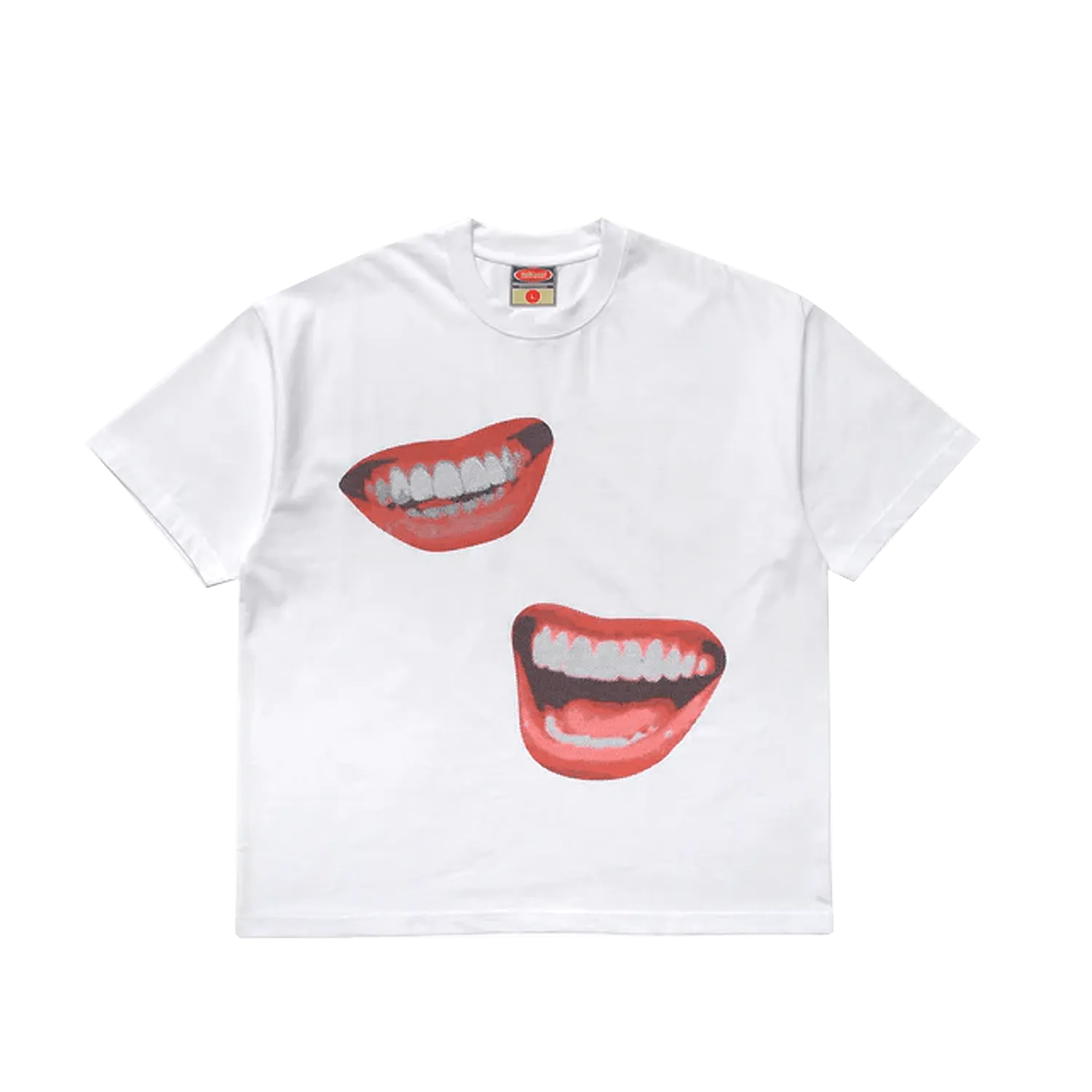 Metalwood Studio Oversized Smile Tee White - ARROW & BEAST