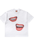 Metalwood Studio Oversized Smile Tee White - ARROW & BEAST