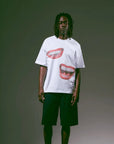 Metalwood Studio Oversized Smile Tee White - ARROW & BEAST