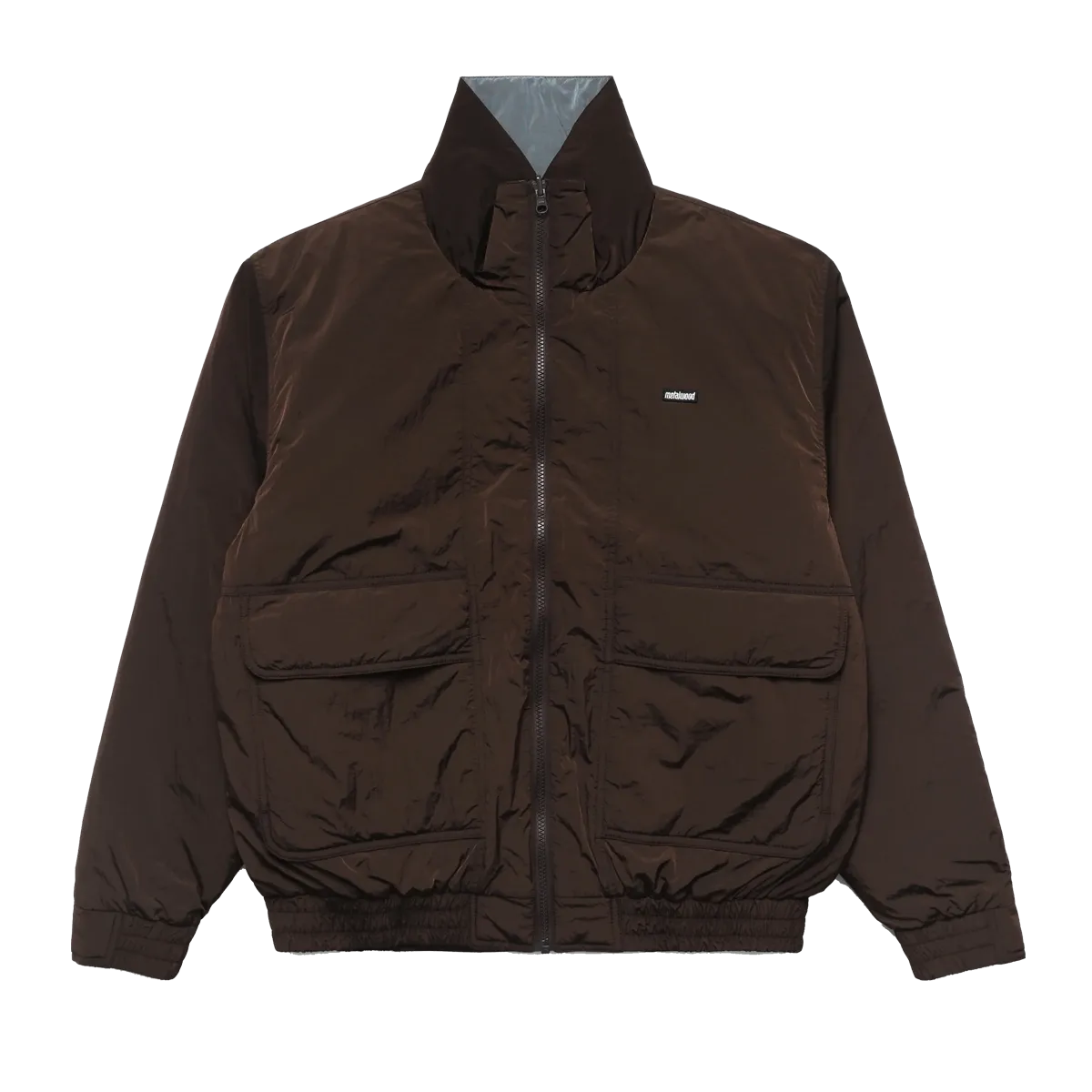 Metalwood Studio Reversible Bomber Jacket Brown Alloy - ARROW & BEAST