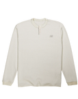 New Balance Numeric Waffle Knit Long Sleeve Henley Oeatmeal Heather MT51958OTH - ARROW & BEAST