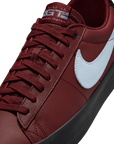 Nike SB Blazer Low Pro GT Skate Shoe Dark Team Red DV1226-600