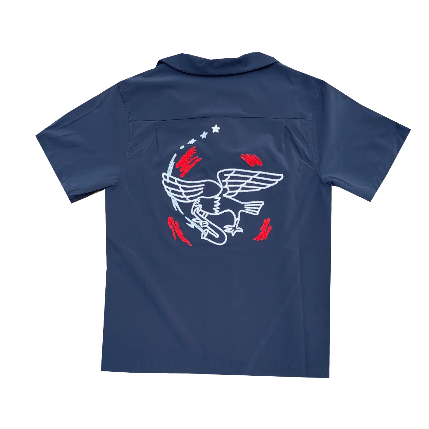 Nike SB Olympic USA Bowling Shirt Navy FZ4054-451