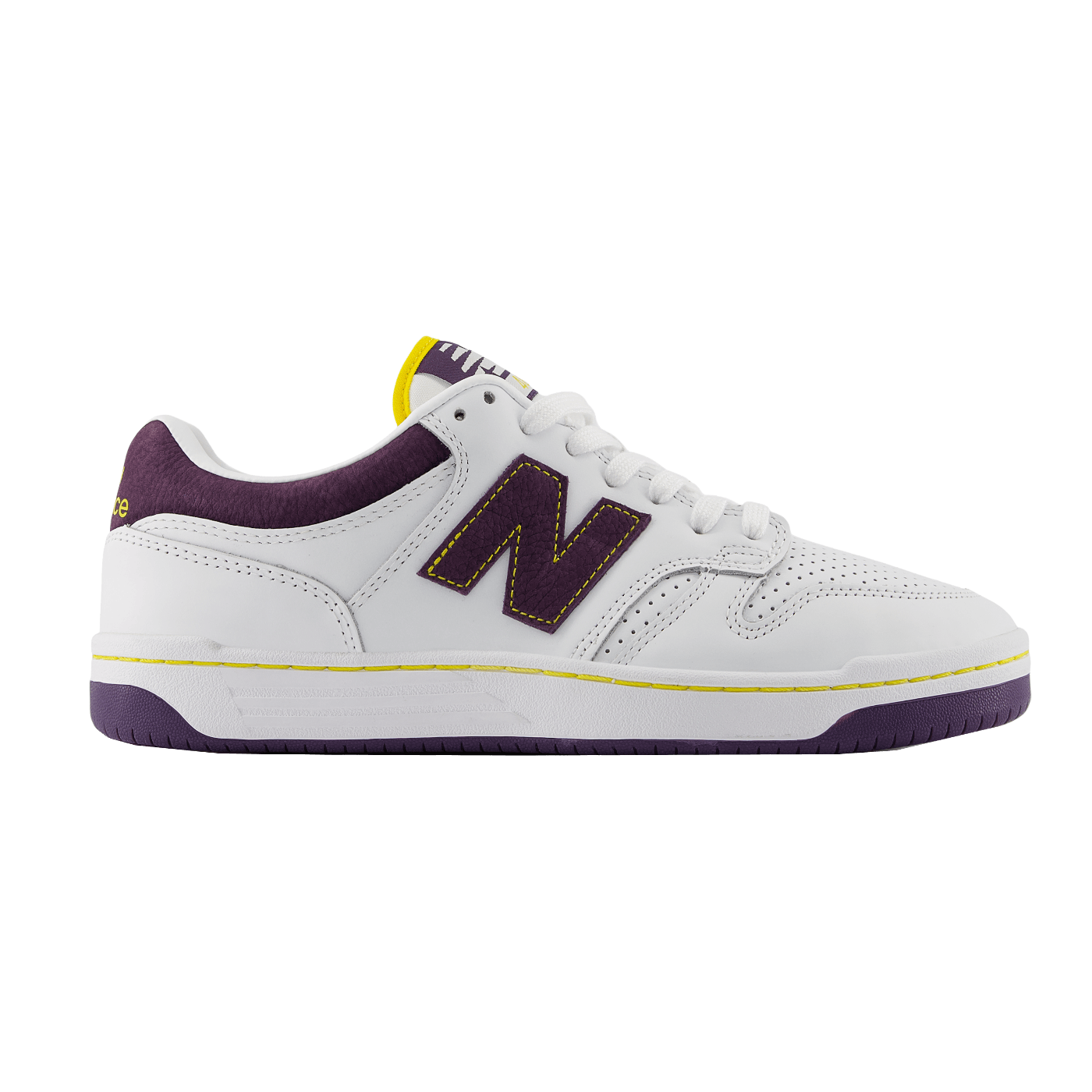 NM480PST Skate Shoe White Purple Yellow