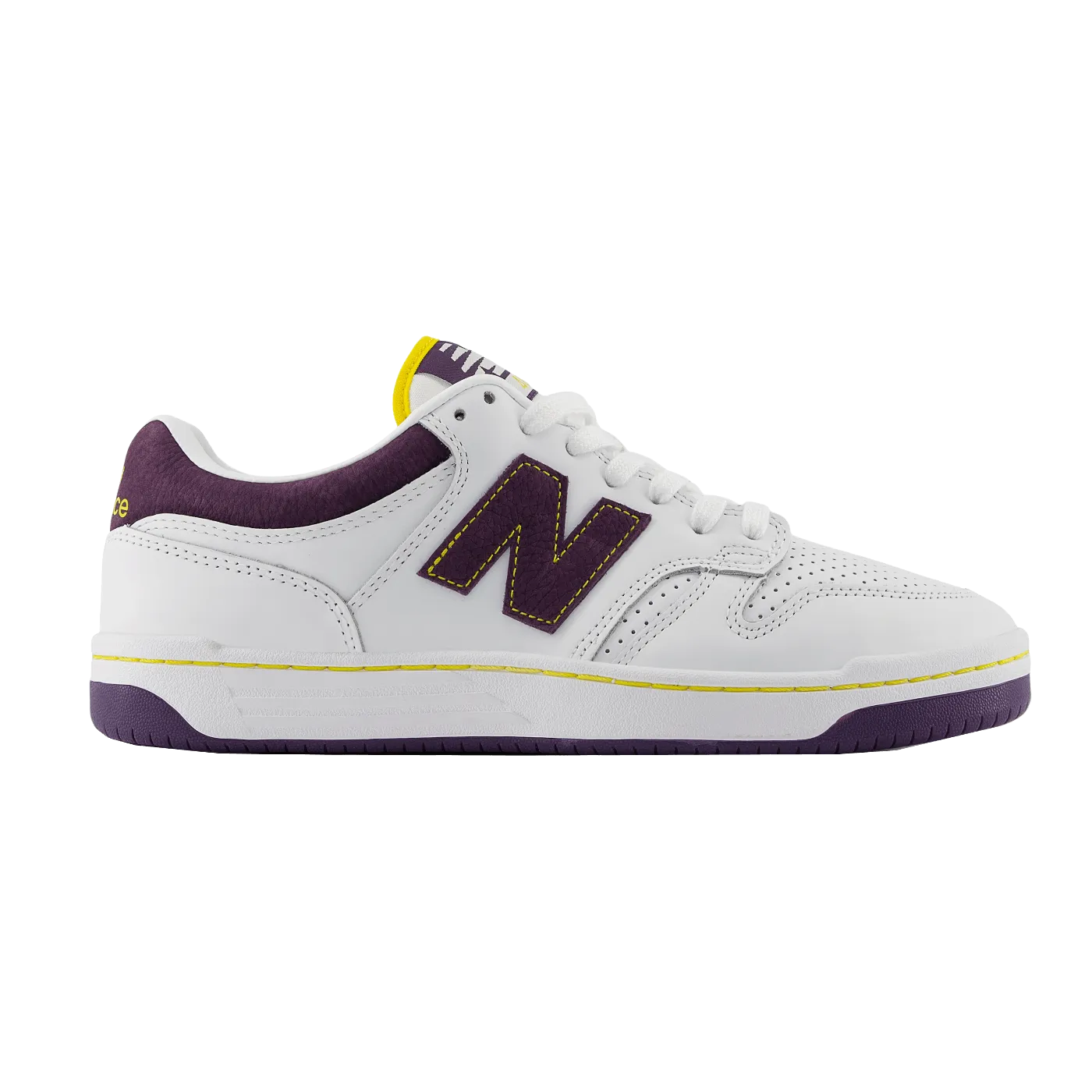 NM480PST Skate Shoe White Purple Yellow
