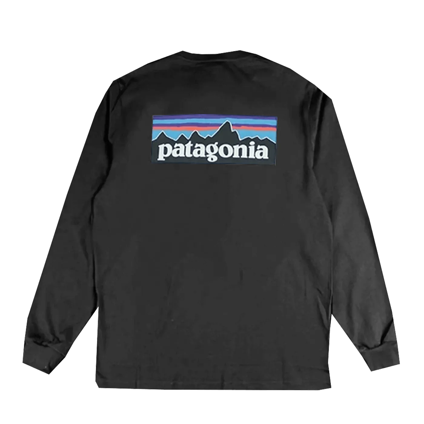 Patagonia P-6 Logo LS Responsibili Tee Black