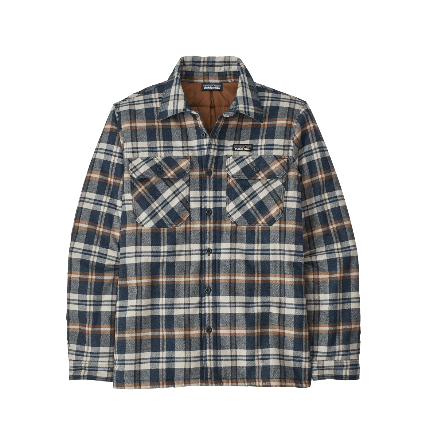 Patagonia Men's Insulated Organic Cotton Midweight Fjord Flannel Shirt New Navy