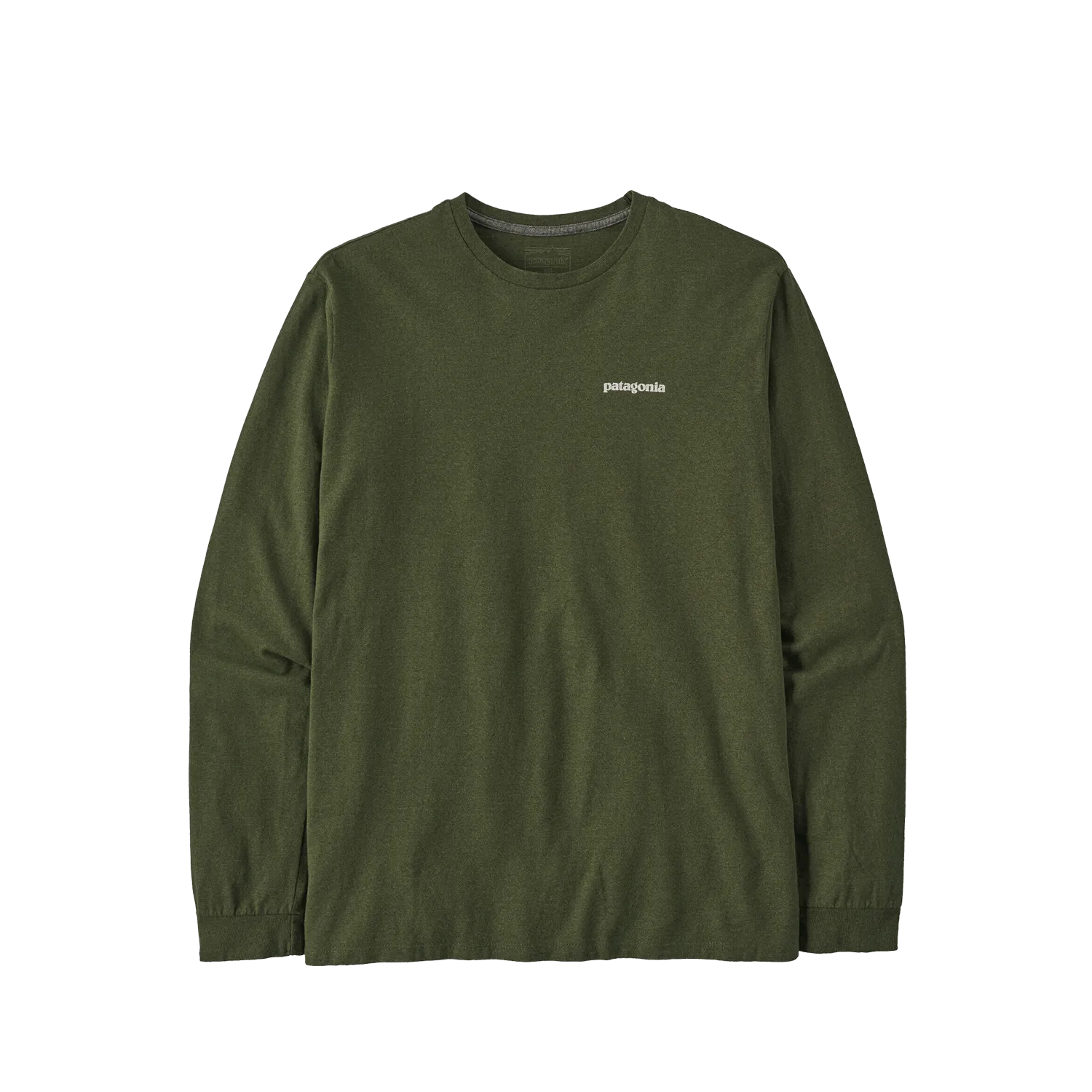 Patagonia P-6 Logo LS Responsibili Tee Torrey Pine Green - ARROW & BEAST