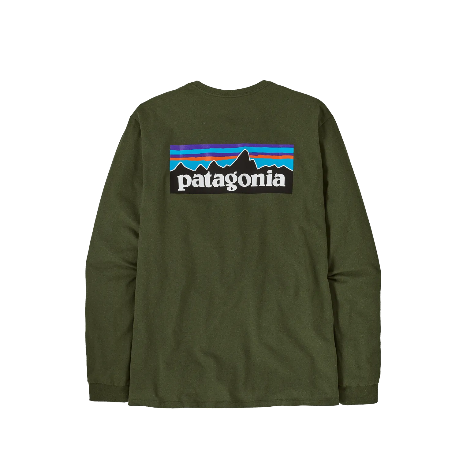Patagonia P-6 Logo LS Responsibili Tee Torrey Pine Green - ARROW & BEAST