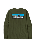 Patagonia P-6 Logo LS Responsibili Tee Torrey Pine Green - ARROW & BEAST