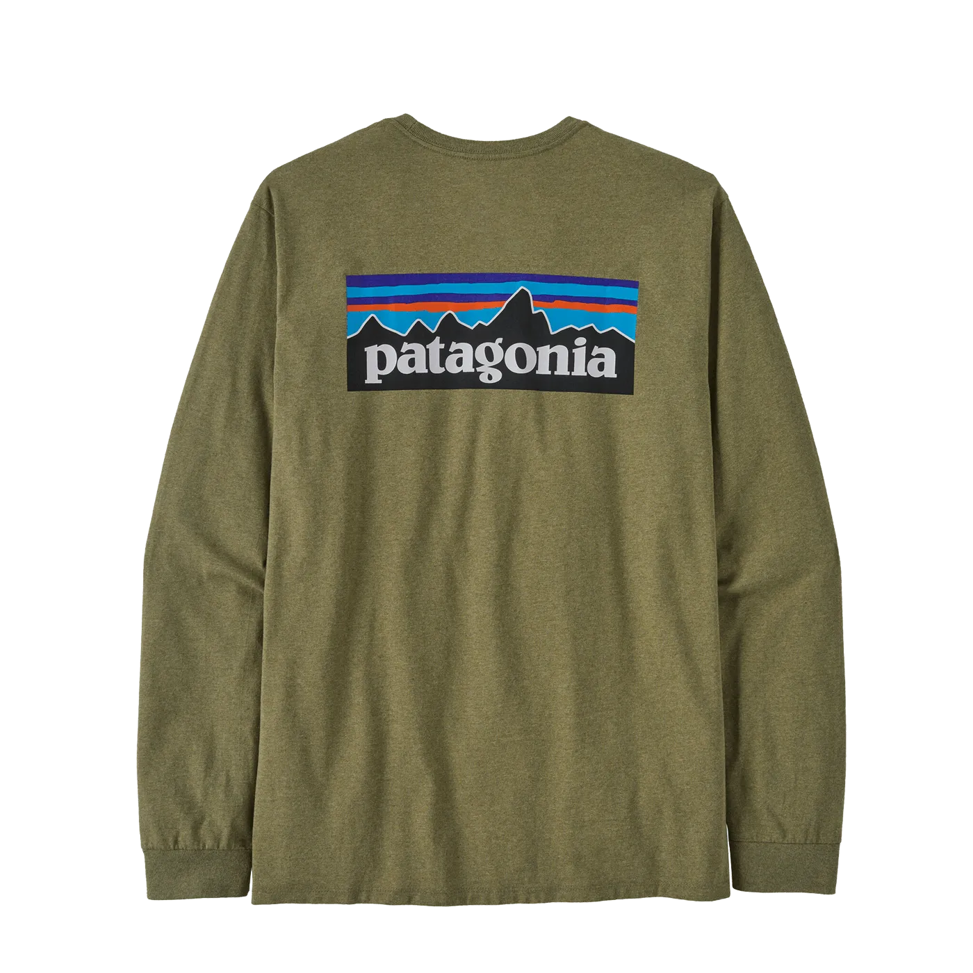 Patagonia P-6 Logo LS Responsibili Tee Buckhorn Green