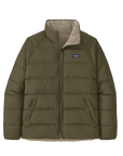 Patagonia Men's Reversible Silent Down Jacket Basin Green