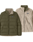 Patagonia Men's Reversible Silent Down Jacket Basin Green
