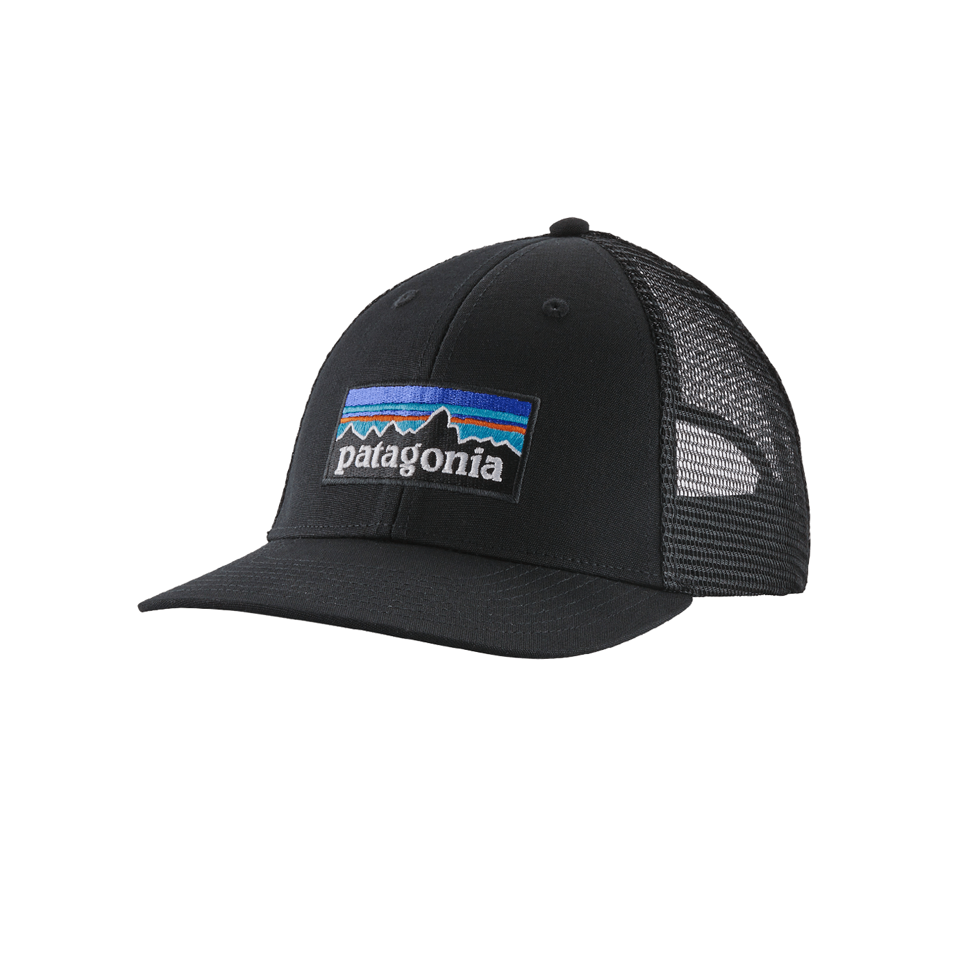 Patagonia P-6 Logo Low Pro Trucker Hat Black