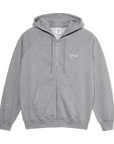 Polar Skate Co. Default Zip Hoodie Grey