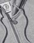 Polar Skate Co. Default Zip Hoodie Grey