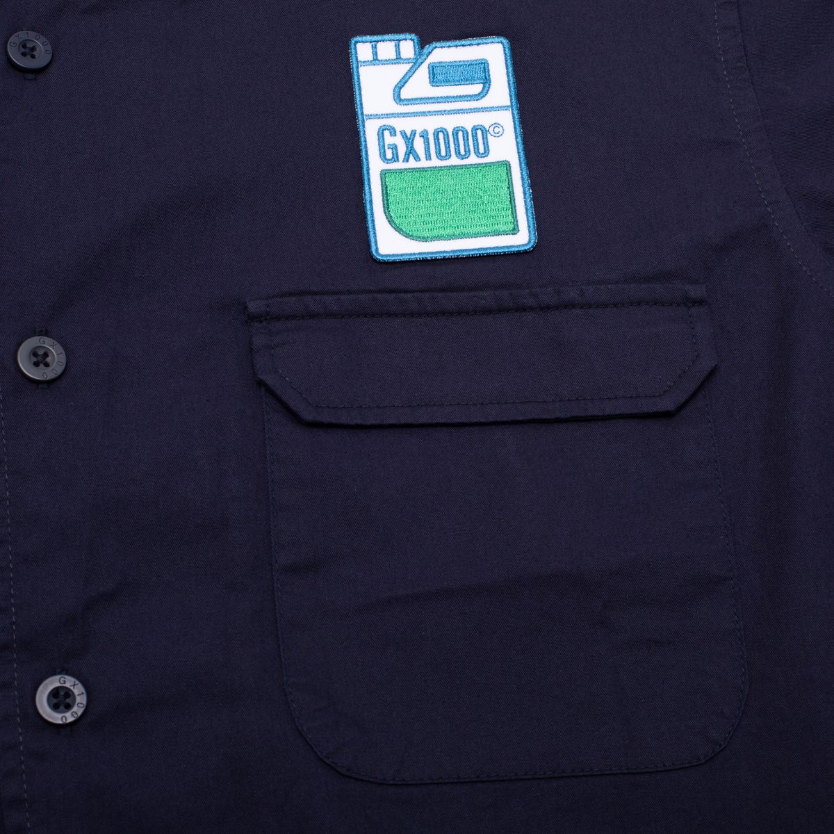 GX1000 Fertilizer SS Button Down Shirt Dark Blue - ARROW & BEAST