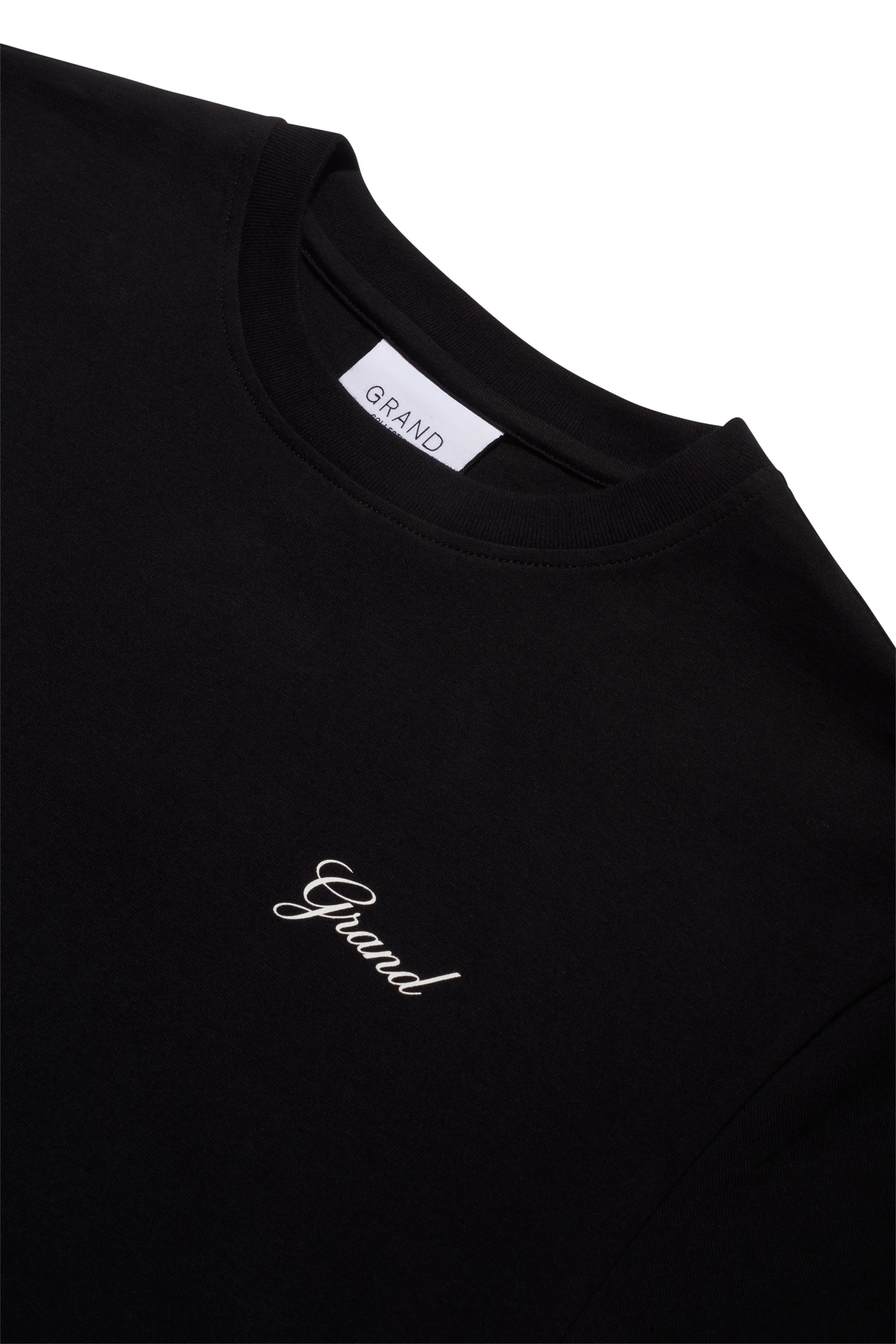 GRAND Collection Grand Script Tee Black - ARROW & BEAST