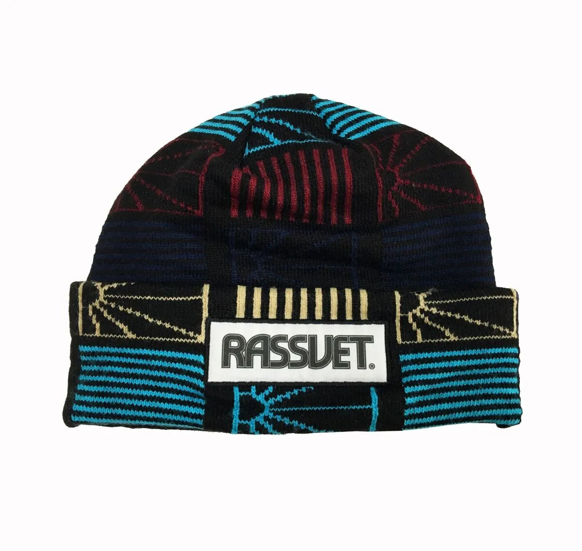 Rassvet Logo Beanie Knit AOP - ARROW & BEAST