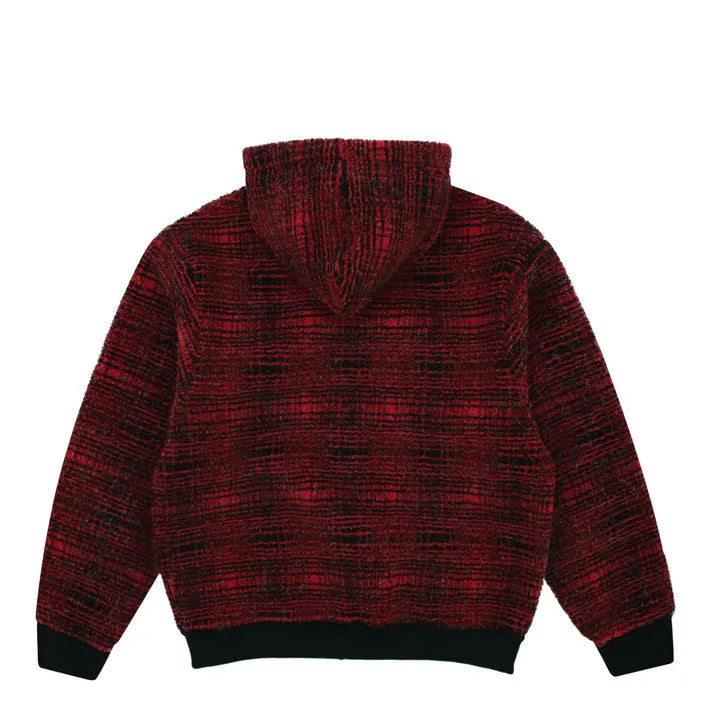 Yardsale XXX Sherpa Fleece Hood Red Black - ARROW & BEAST