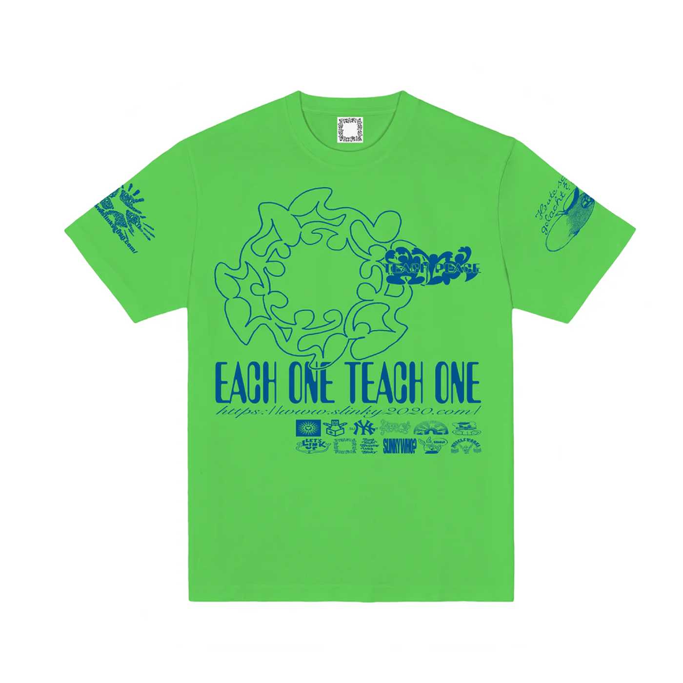 Slinky2020 Each One Teach One T-Shirt Lime – ARROW & BEAST