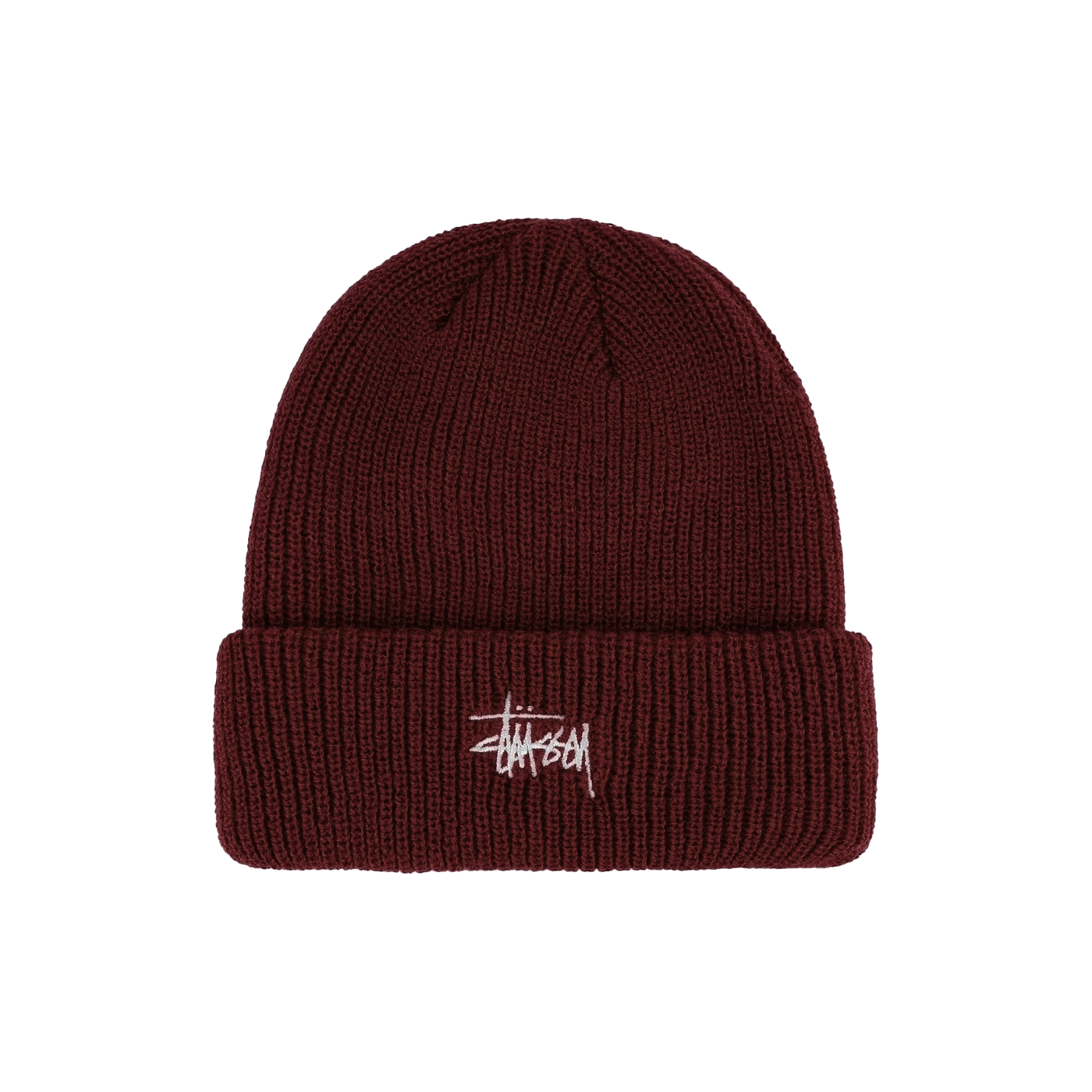 Stüssy Basic Cuff Beanie Dark Red