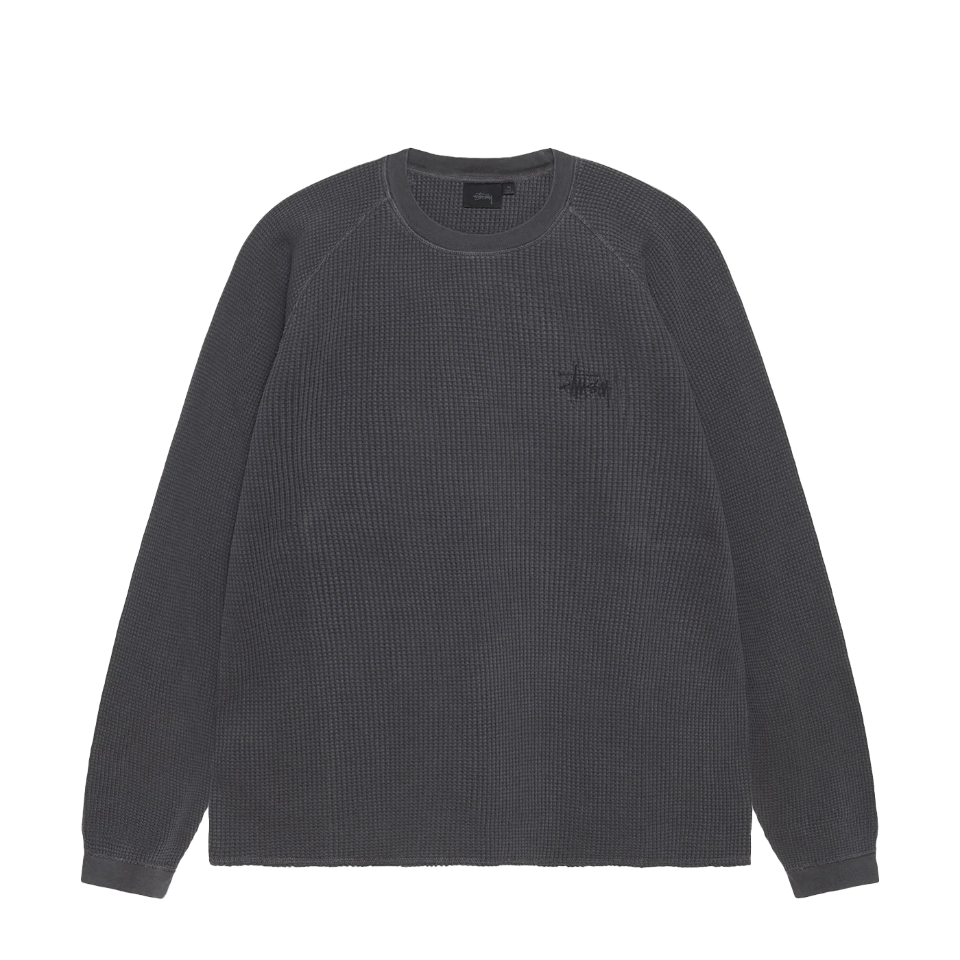 Stüssy Raglan Thermal Basic Stock Washed Black