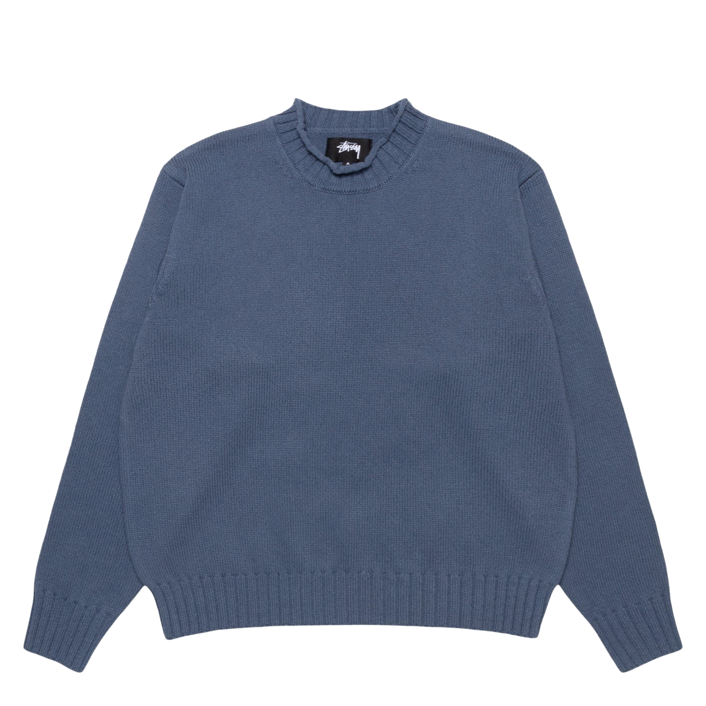 Stüssy Tonal Mock Neck Sweater Washed Blue