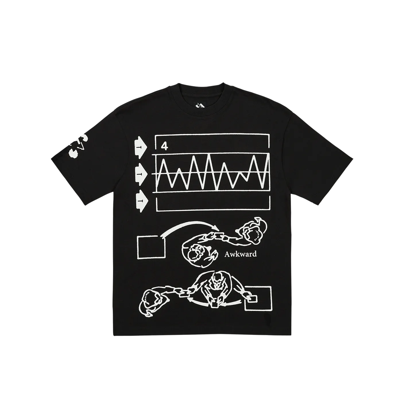 The Trilogy Tapes TTT Awkwards Graph Tee Black