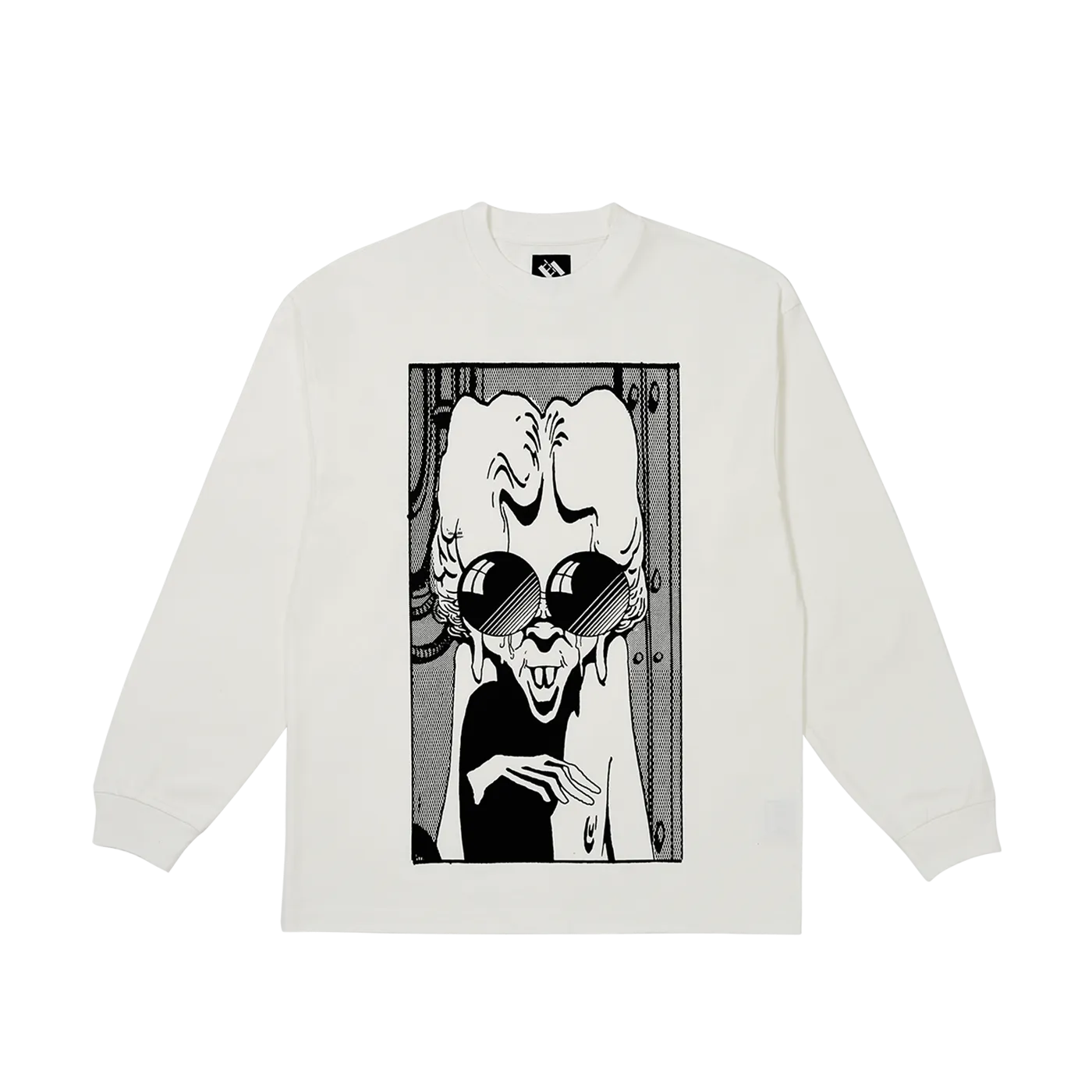 The Trilogy Tapes TTT Comics Flat Shades Longsleeve White - ARROW & BEAST