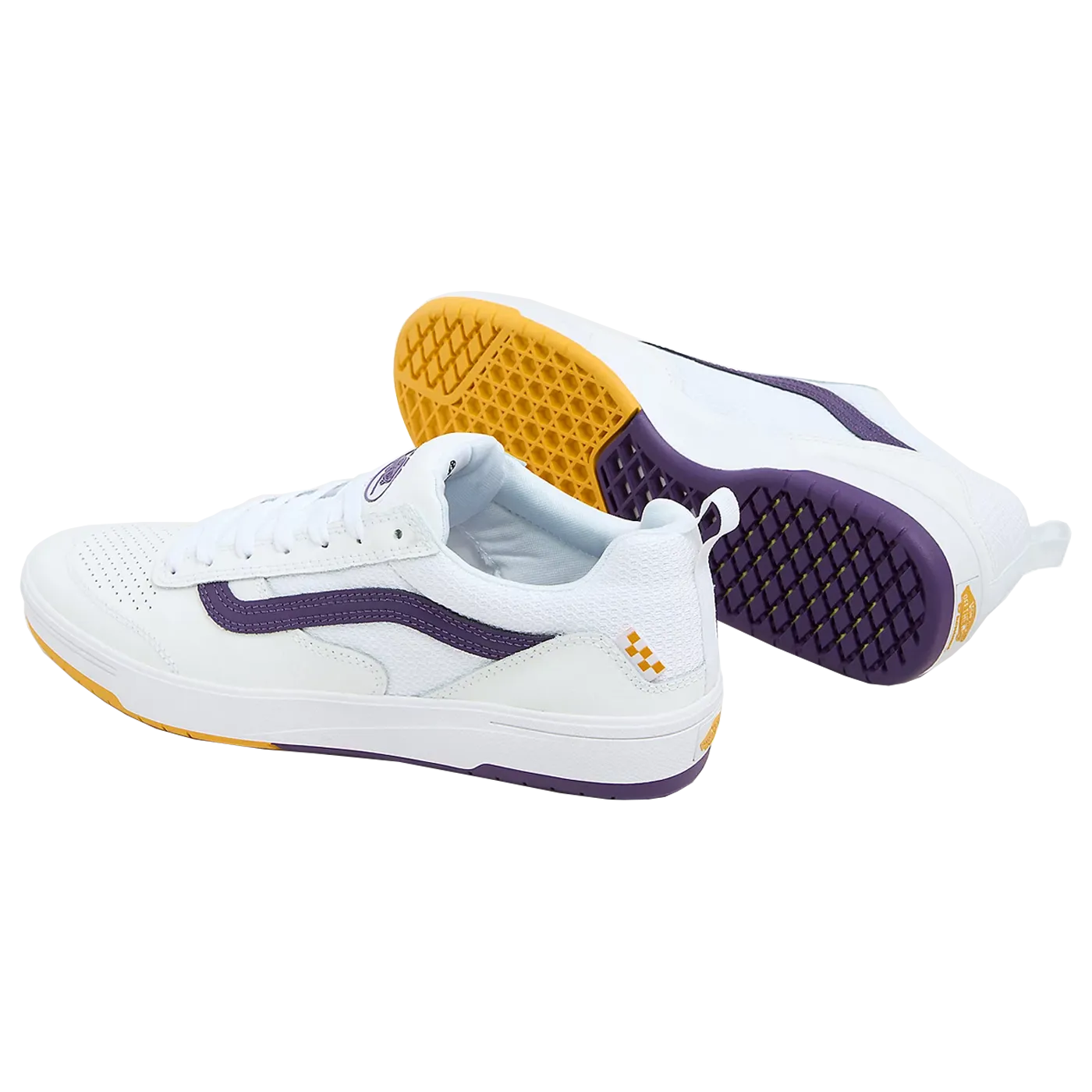 Vans Skate Zahba Low White Purple Yellow VN0A2Z3SWTM