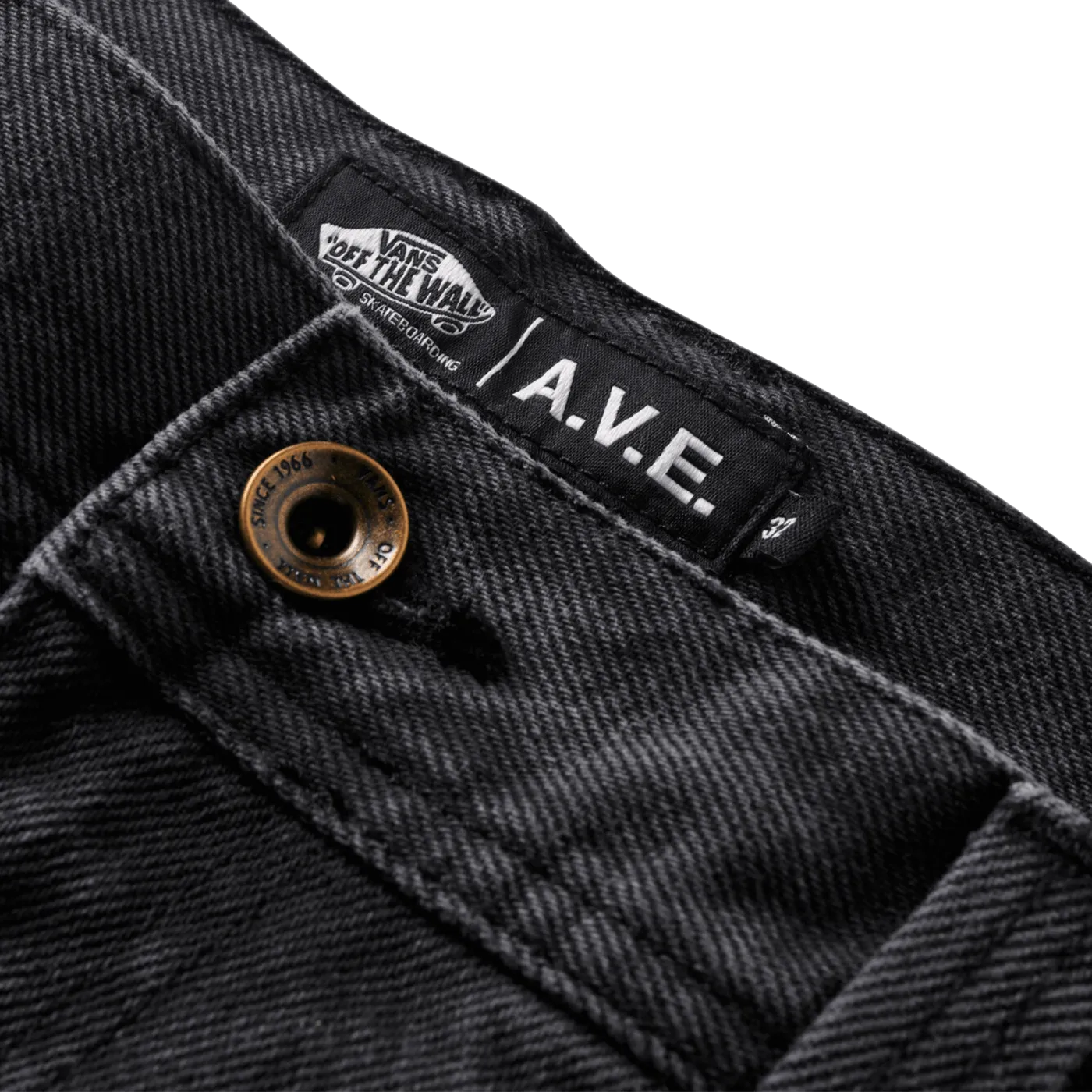 Vans Skate AVE 2.0 Drill Chore Relaxed Capenter Denim Pant Black - ARROW & BEAST