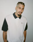 GRAND Collection Knit Quarter Zip White Black - ARROW & BEAST