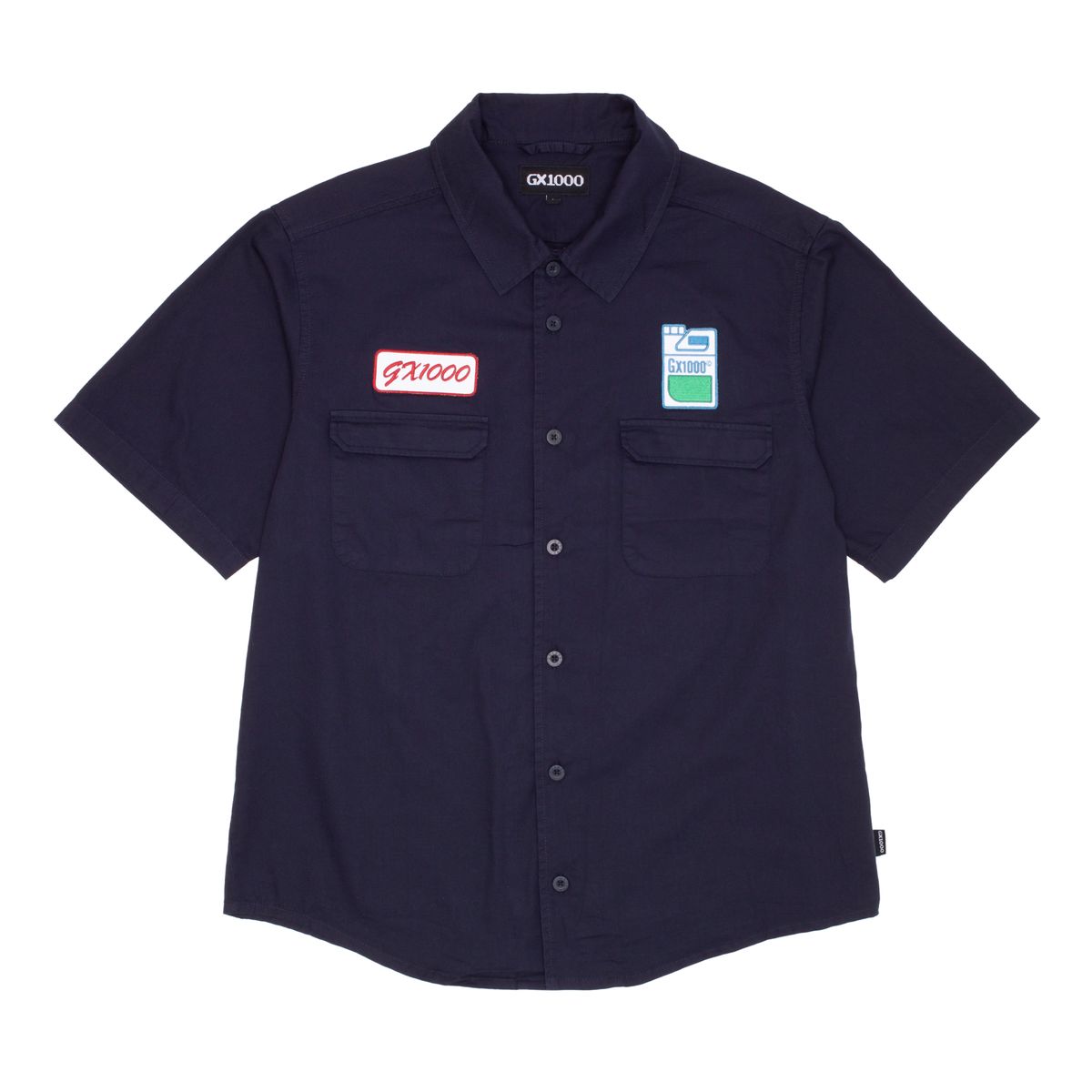 GX1000 Fertilizer SS Button Down Shirt Dark Blue - ARROW & BEAST