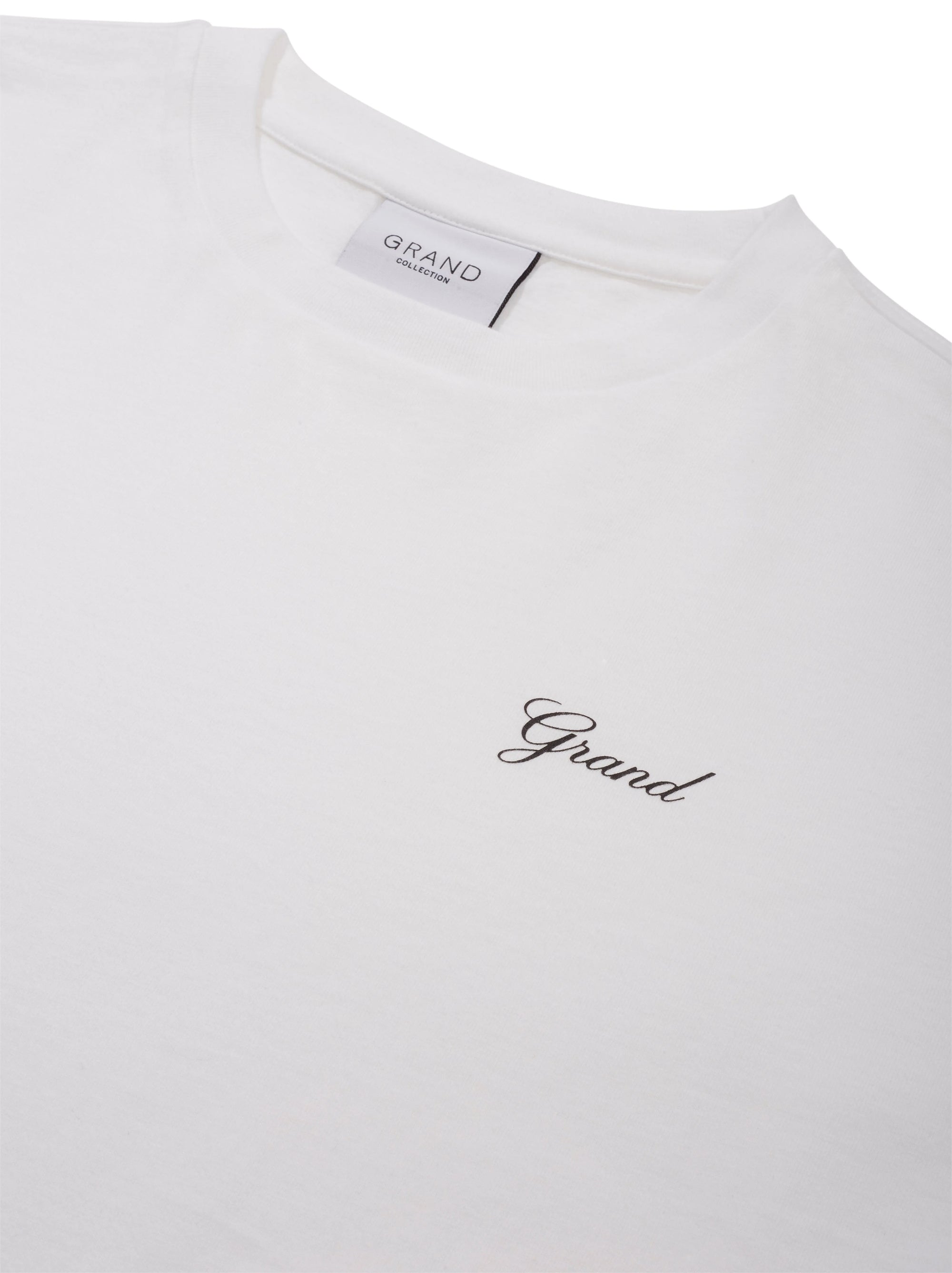 GRAND Collection Grand Script Tee White - ARROW & BEAST