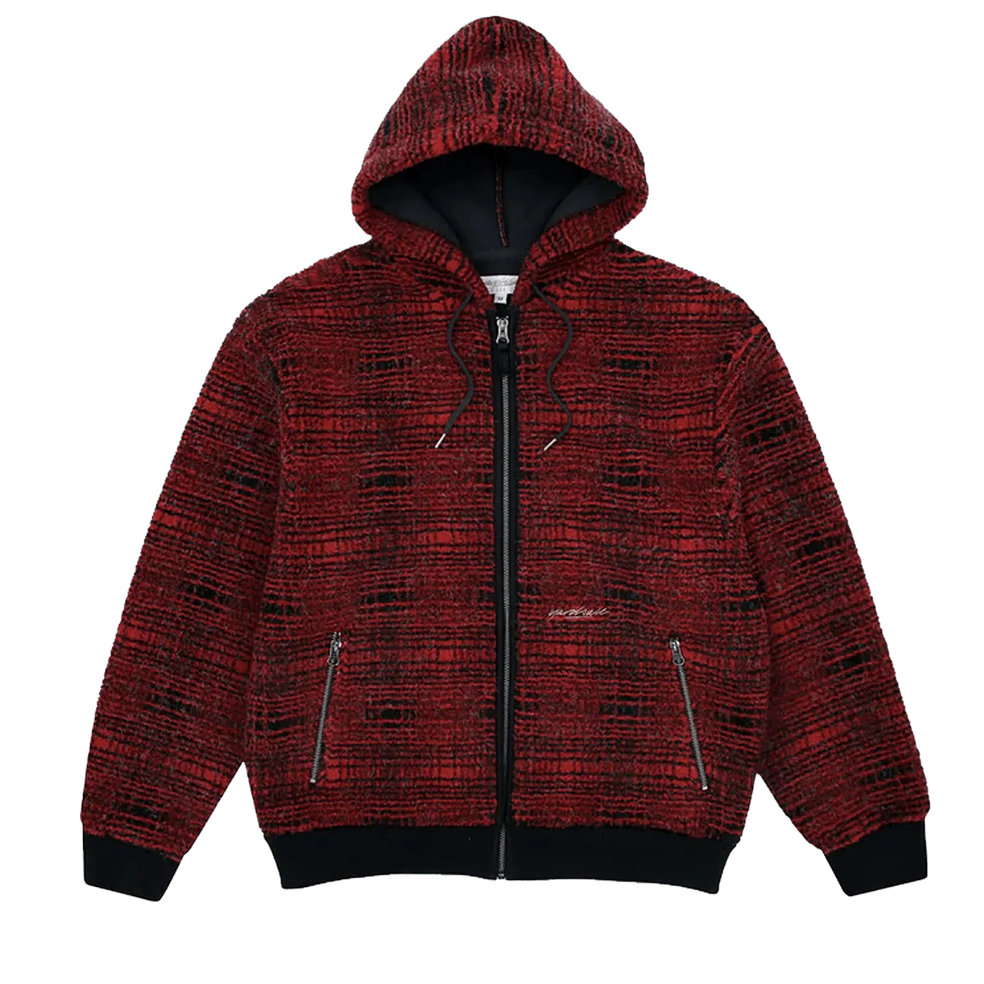 Yardsale XXX Sherpa Fleece Hood Red Black - ARROW & BEAST