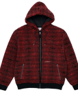 Yardsale XXX Sherpa Fleece Hood Red Black - ARROW & BEAST