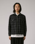 FORMER MERCHANDISE CA CHECK CAGE JACKET BLACK