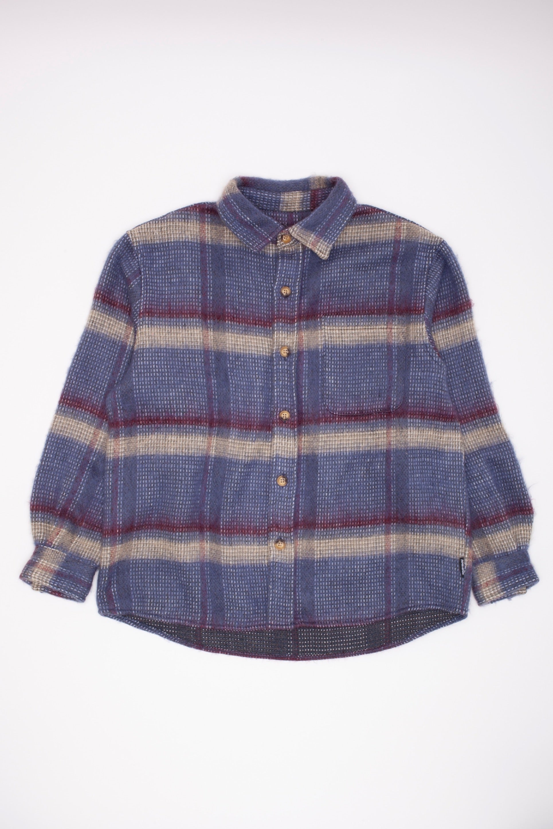 Fucking Awesome Oversized Flannel Blue Plaid - ARROW & BEAST