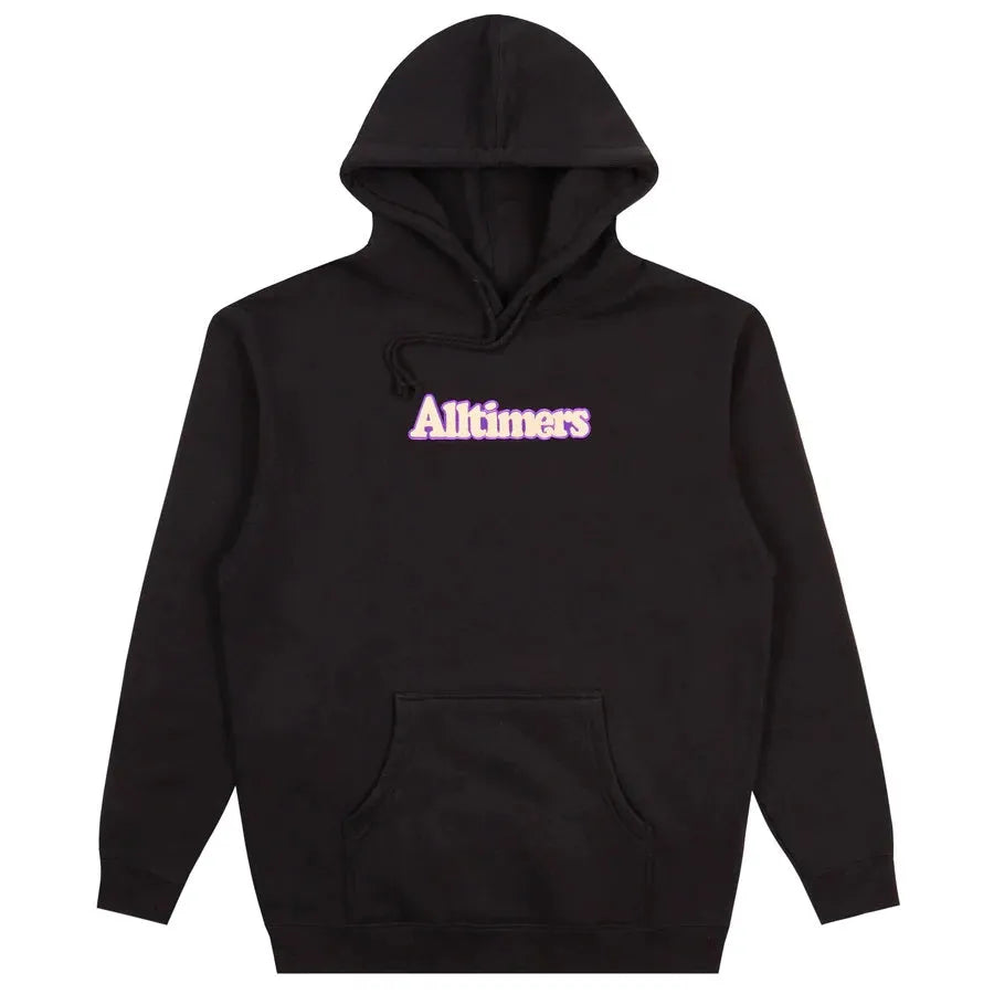 Alltimers Broadway Embroidered Hoody Black - ARROW & BEAST