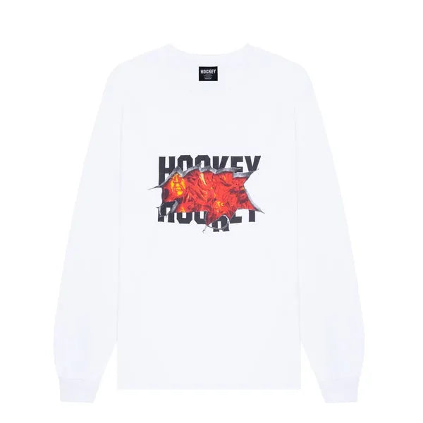 Hockey Skateboards Flesh Of My Flesh L/s Tee White - ARROW & BEAST