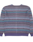 Fucking Awesome - Dill Painting Intarsia Cardigan - Purple - ARROW & BEAST