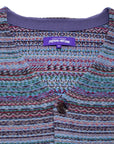 Fucking Awesome - Dill Painting Intarsia Cardigan - Purple - ARROW & BEAST