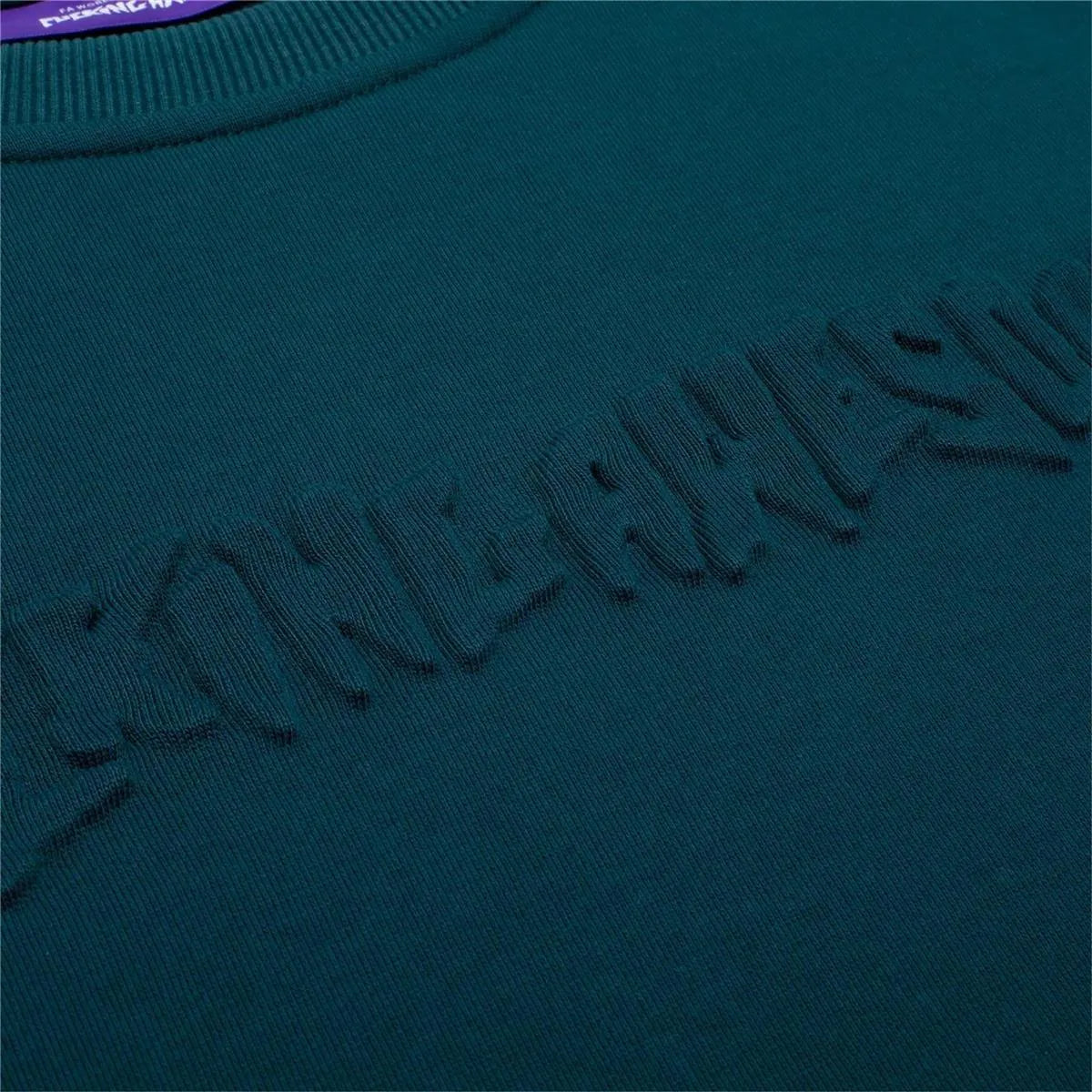Fucking Awesome - Stamp Embossed Crew Teal - Teal - ARROW & BEAST
