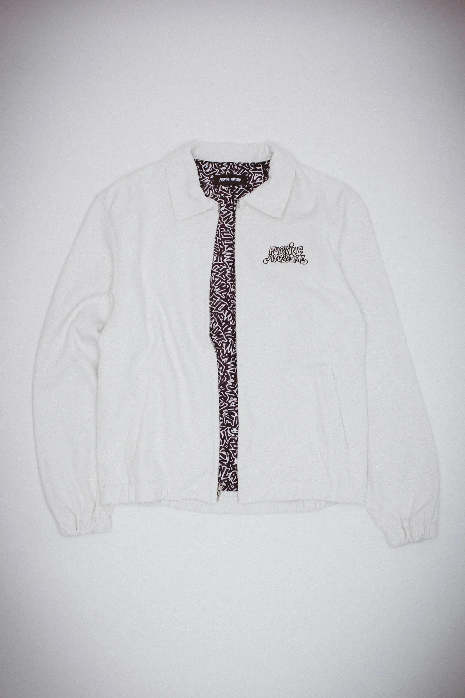 Fucking Awesome - Harrington Jacket - White - ARROW & BEAST
