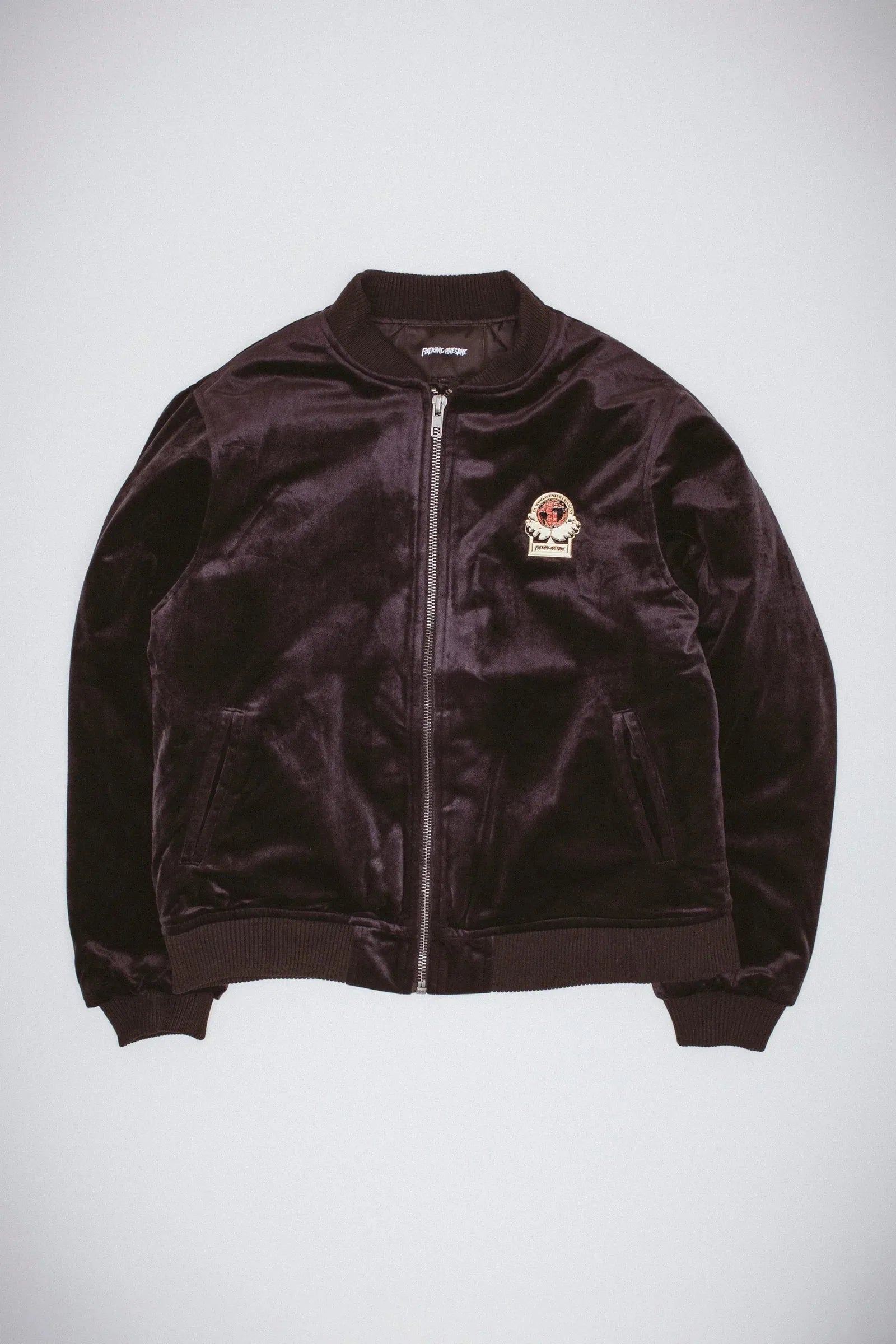 Fucking Awesome - Velour Bomber - Black - ARROW & BEAST
