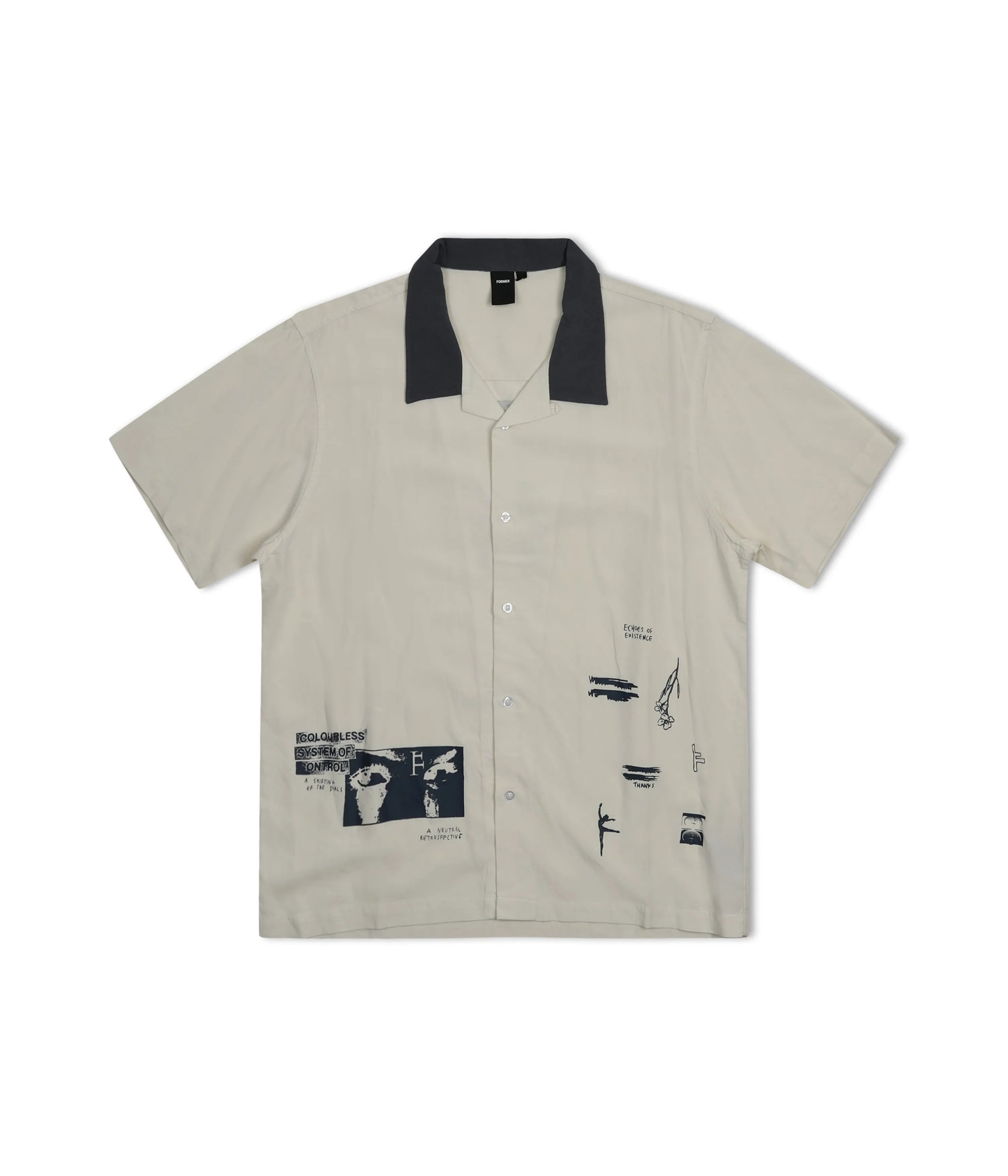 Former Merchandise - MARILYN SHIFTING SS SHIRT - BONE STEEL - ARROW & BEAST