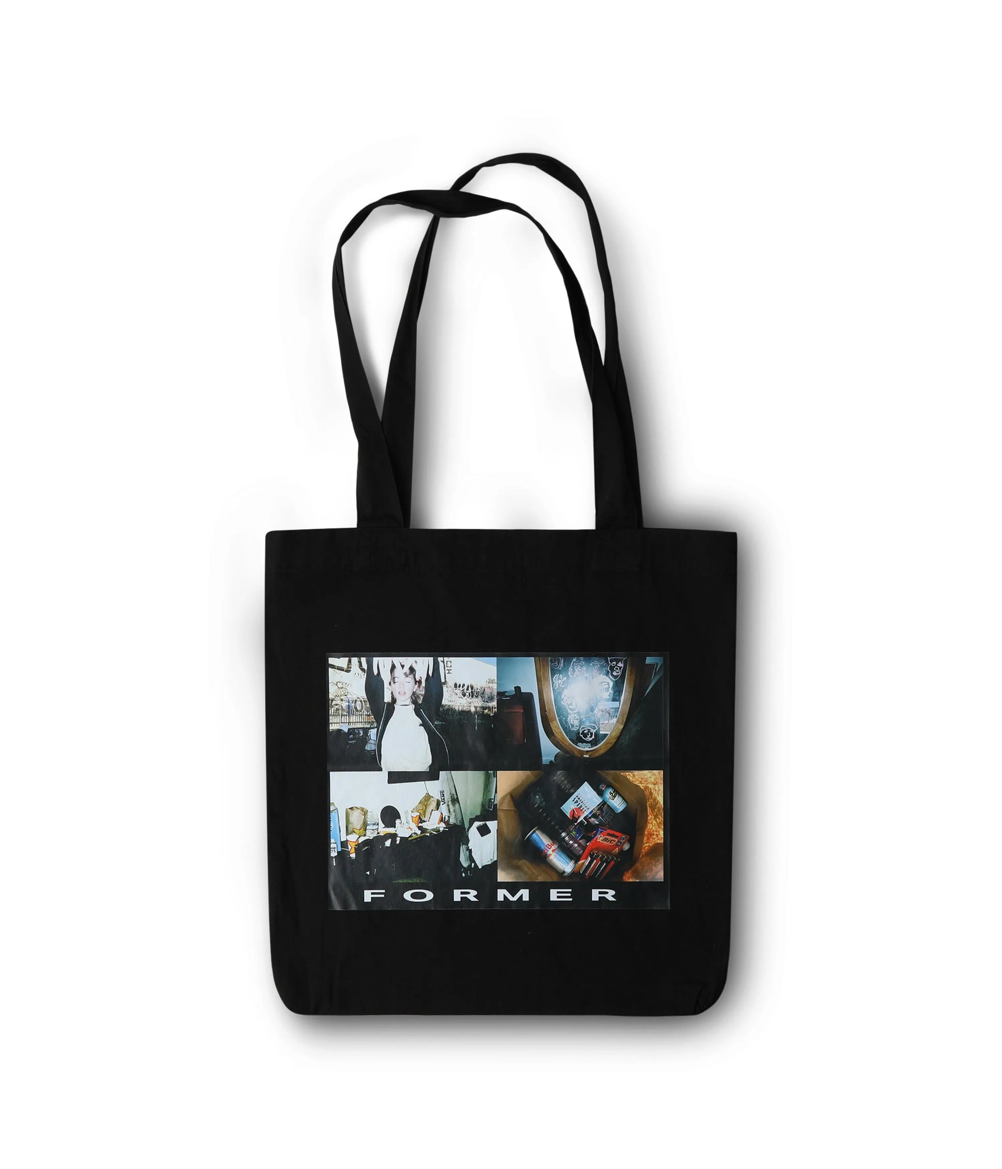 Former Merchandise - 4-UP TOTE BAG - BLACK - ARROW & BEAST
